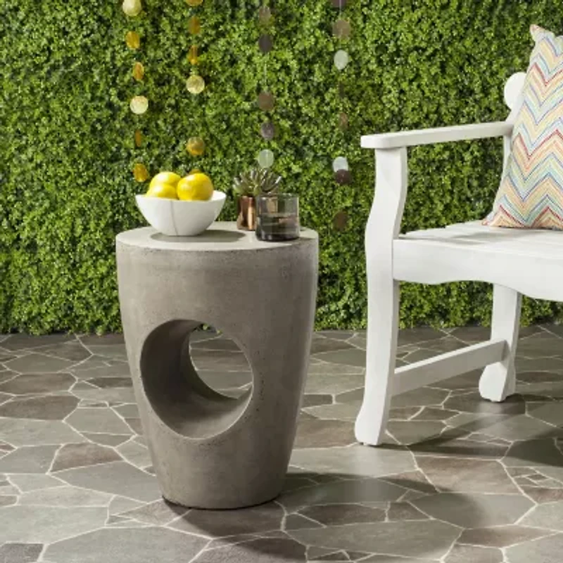 Aishi Patio Collection Concrete Side Table
