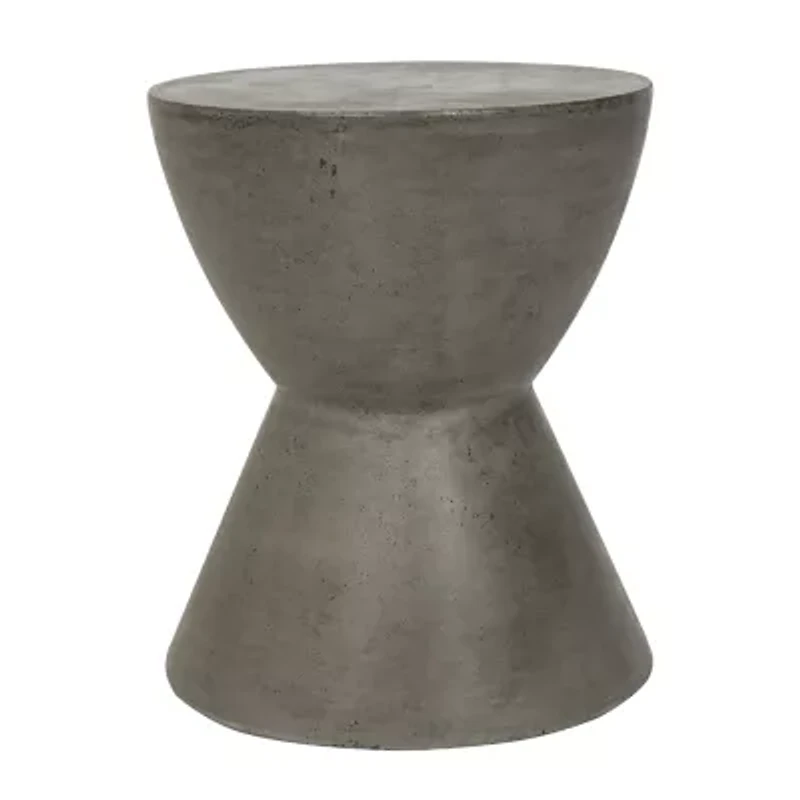 Athena Patio Collection Weather Resistant Concrete Side Table