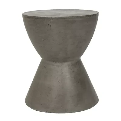 Athena Patio Collection Weather Resistant Concrete Side Table
