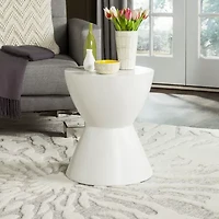 Safavieh Athena Patio Collection Weather Resistant Concrete Side Table