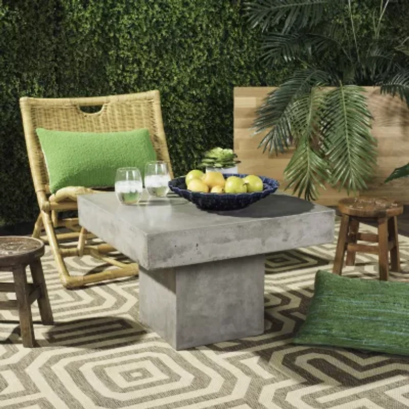 Tallen Collection Weather Resistant Concrete Coffee Table