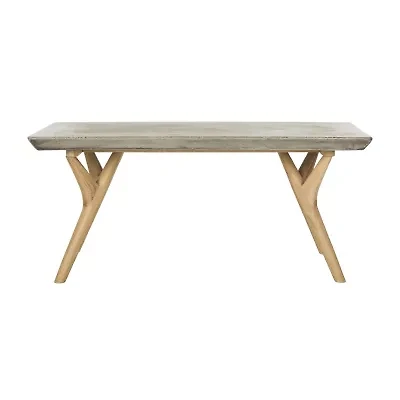Pacey Patio Collection Weather Resistant Concrete Coffee Table