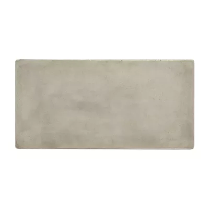 Pacey Patio Collection Weather Resistant Concrete Coffee Table