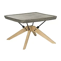 Delartin Patio Collection Weather Resistant Concrete Coffee Table