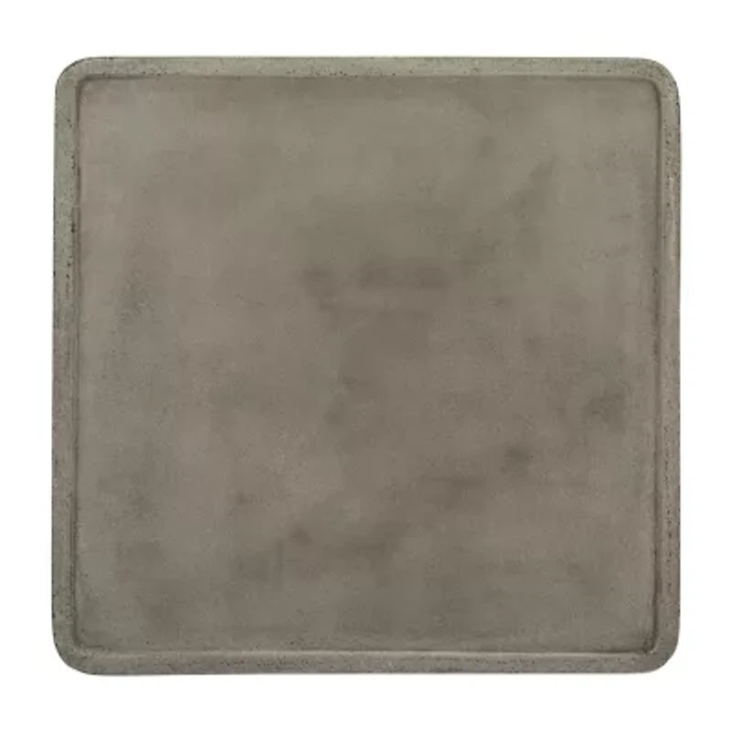 Delartin Patio Collection Weather Resistant Concrete Coffee Table