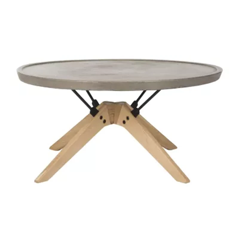 Bryson Patio Collection Weather Resistant Concrete Coffee Table