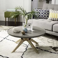 Bryson Patio Collection Weather Resistant Concrete Coffee Table