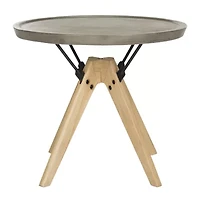 Farmond Patio Collection Weather Resistant Concrete Side Table
