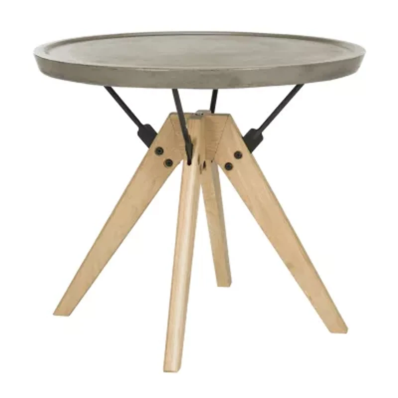 Farmond Patio Collection Weather Resistant Concrete Side Table