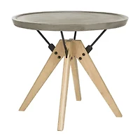 Farmond Patio Collection Weather Resistant Concrete Side Table