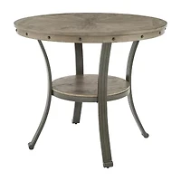 Firview Counter Height Round Wood-Top Dining Table