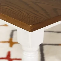 Theona Rectangular Wood-Top Dining Table