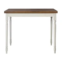 Theona Rectangular Wood-Top Dining Table
