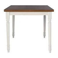 Theona Rectangular Wood-Top Dining Table