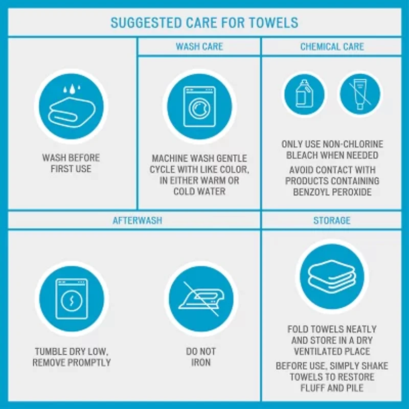 Clean Spaces Aure 100% Cotton Solid 6-pc Antimicrobial Towel Set
