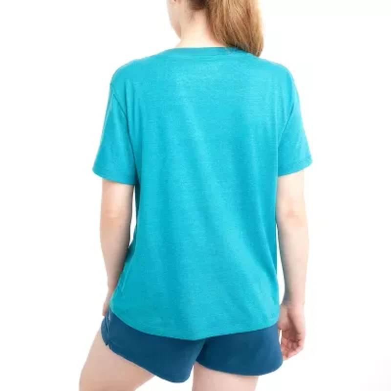 Champion Womens V Neck Short Sleeve Active T-Shirt