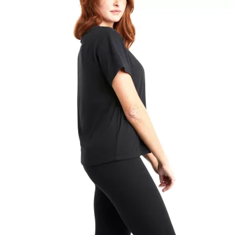 Champion Womens V Neck Short Sleeve Active T-Shirt