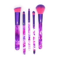 MODA® Purple Smoke Show Face Brush 5p Set