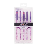 MODA® Purple Smoke Show Eye 5pc Brush Set