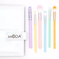 MODA® Posh Pastel Eye Flip 6pc Brush Set