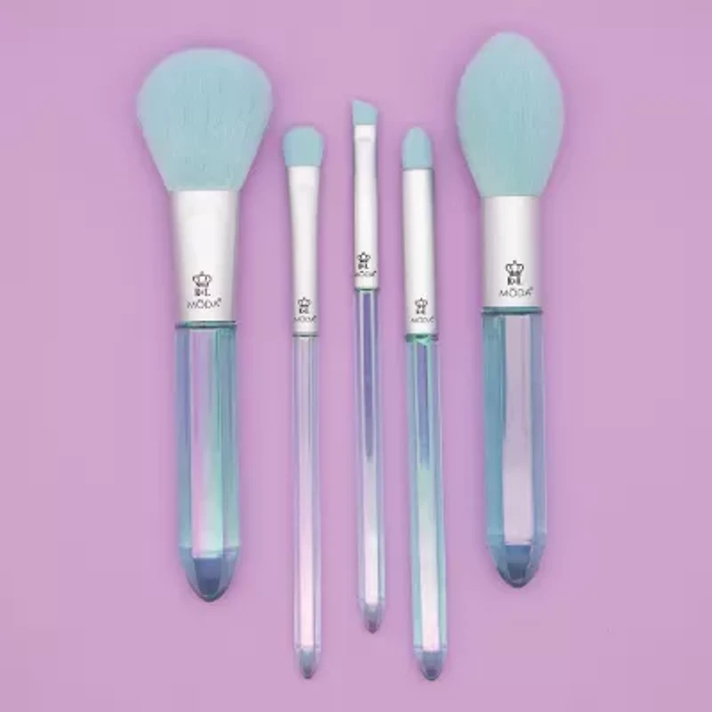 MODA® Aquamarine Crystal 5pc Brush Set