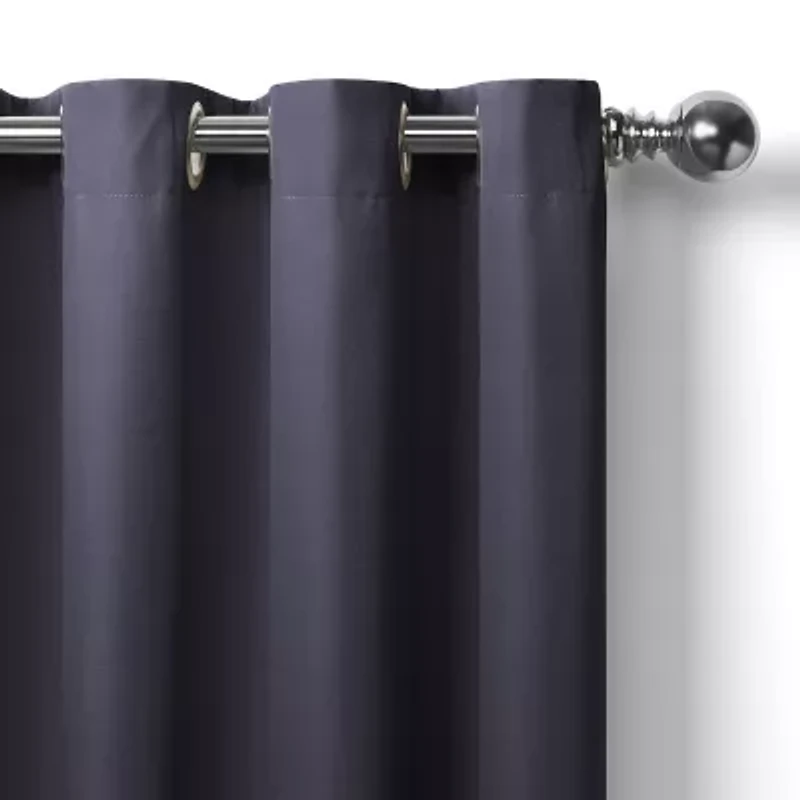 Elrene Home Fashions Connor Grommet Top Light-Filtering Single Outdoor Curtain Panel