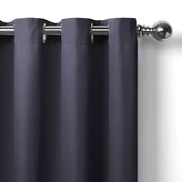 Elrene Home Fashions Connor Grommet Top Light-Filtering Single Outdoor Curtain Panel
