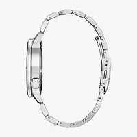 Citizen Weekender Mens Silver Tone Stainless Steel Bracelet Watch Bm7550-52l