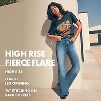 Wrangler® Womens Stretch High Rise Flare Jean