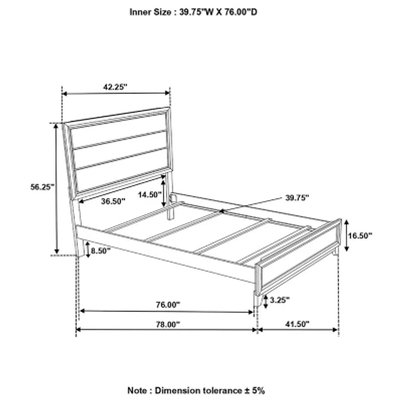 Watson Rectangle Bed