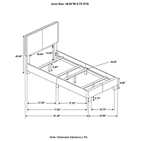 Dorian Rectangular Bed