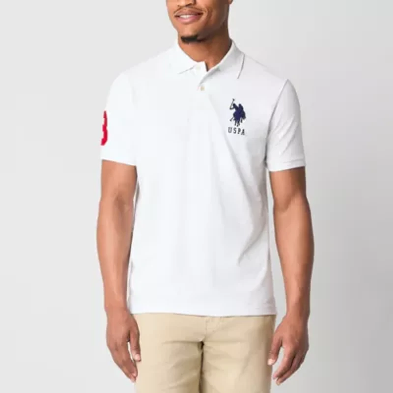 U.S. Polo Assn. Big Pony Pique Mens Regular Fit Short Sleeve Shirt