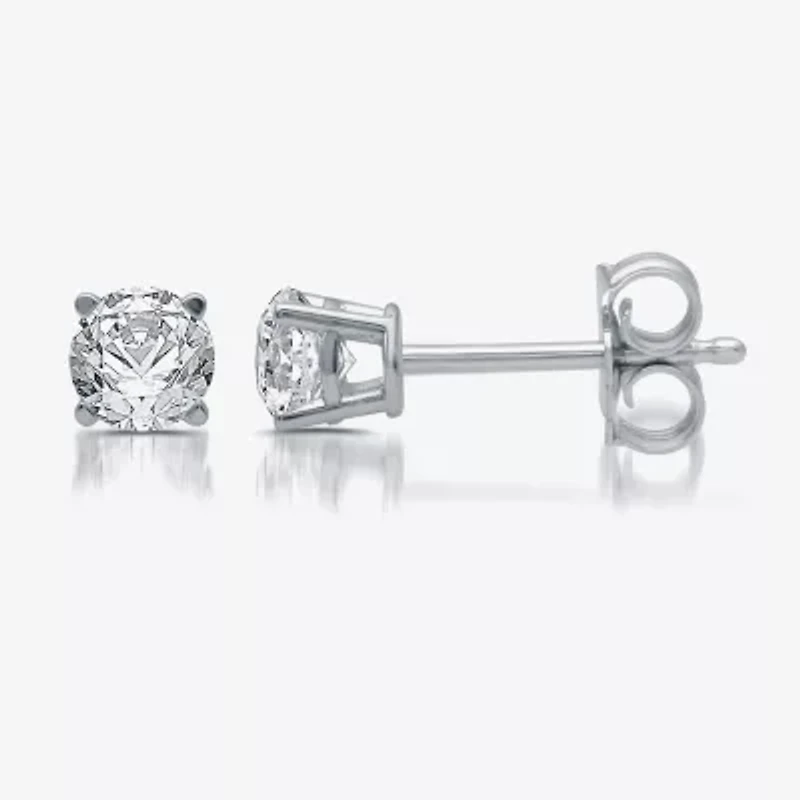 Ever Star 1/ CT. T.W. Lab-Grown (G / SI1-SI2) Diamond 10K or 14K Gold Round Stud Earrings