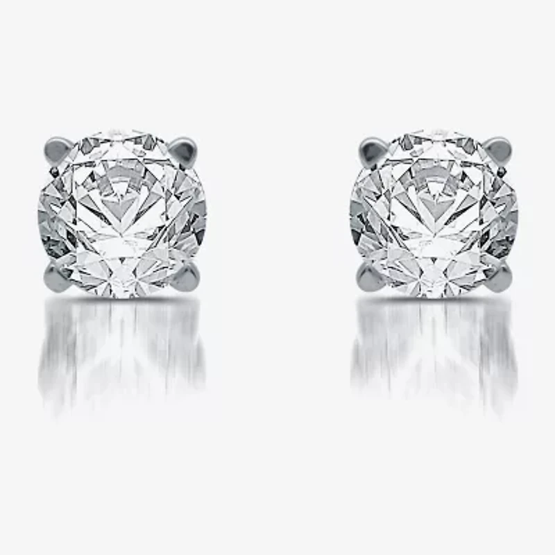 Ever Star / CT. T.W. Lab-Grown (G / SI1-SI2) Diamond 10K or 14K Gold Round Stud Earrings