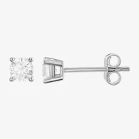 Womens Cubic Zirconia Sterling Silver Heart 3 Pair Earring Set