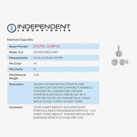 (H-I / I1) Womens 1 CT. T.W. Lab Grown Diamond Sterling Silver 2-pc. Jewelry Set