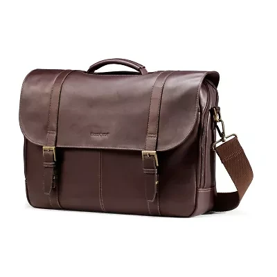 Samsonite Colombian Leather Flapover Briefcase