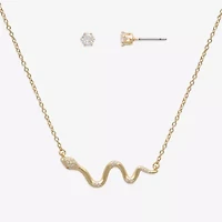 Mixit Womens Cubic Zirconia Hypoallergenic 2-pc. Jewelry Set