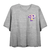 Polly Pocket Believe The Little Things Cropped Tee Womens Crew Neck Short Sleeve Loose Fit Juniors Graphic T-Shirt