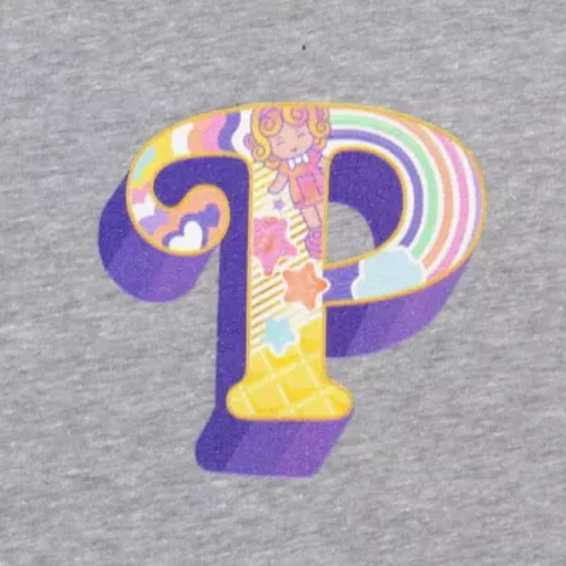 Polly Pocket Believe The Little Things Cropped Tee Womens Crew Neck Short Sleeve Loose Fit Juniors Graphic T-Shirt