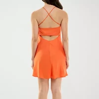 City Triangle Womens Juniors Slip Dress