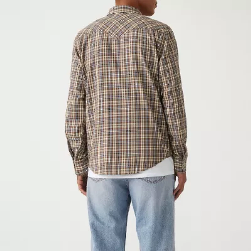Levi's® Mens Long Sleeve Regular Fit Button-Down Shirt