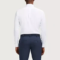 IZOD Traveler Mens Slim Fit Easy Care Wrinkle Free Long Sleeve Dress Shirt