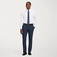 IZOD Traveler Mens Slim Fit Easy Care Wrinkle Free Long Sleeve Dress Shirt