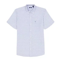 IZOD Breeze Mens Short Sleeve Athletic Fit Button-Down Shirt