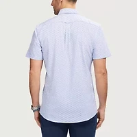 IZOD Breeze Mens Short Sleeve Athletic Fit Button-Down Shirt
