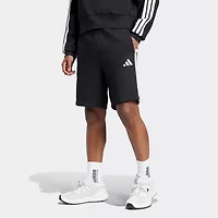 adidas Fleece Mens 9" Mid Rise Workout Shorts