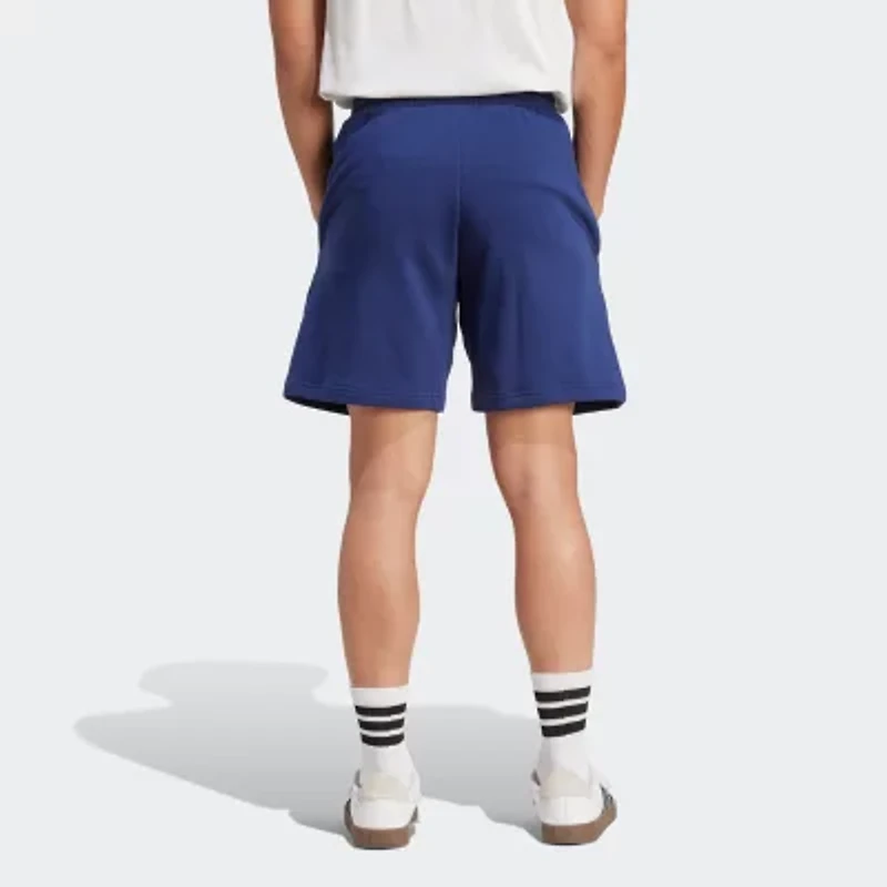 adidas Fleece Mens 7" Mid Rise Workout Shorts