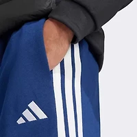 adidas 3 Stripe Mens Straight Mid Rise Regular Fit Fleece Sweatpant