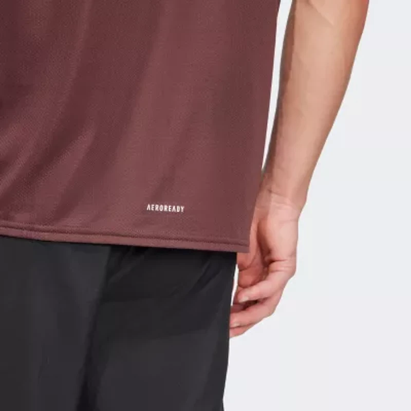 adidas Mens Crew Neck Short Sleeve Active T-Shirt